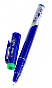 LINER PILOT FriXion Fineliner L, gumovac, zelen