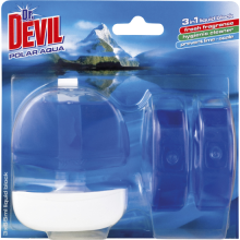 Dr. DEVIL WC blok 3in1 POLAR AQUA MODR