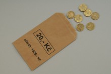 Bankovn sek 110 x 170, hodnota 20,- K, 2000 ks