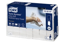 Paprov runk Xpress Multifold Premium Tork 100297, bl, 2 vrstvy, extra jemn, systm H2