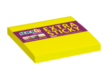 Samolepic bloek Stick'n Extra Sticky neonov lut, 76 x 76 mm