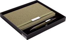 TEABRO SET z�pisn�k s propiskou v krabi�ce, zelen�