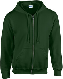 Mikina HB Zip Hooded, tmav zelen