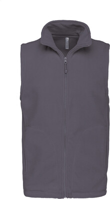 Fleecov zateplen vesta KA913, svtle ed