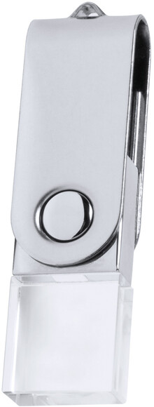 USB flash disk Horiox 16GB, prhledn, stbrn