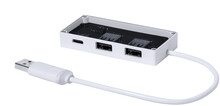 Prhledn USB hub Hevan, bl