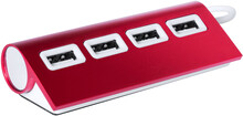 USB hub Weeper, erven, bl