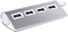 USB hub Weeper, stbrn, bl