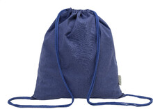 Vak se stahovac rkou z recyklovan bavlny Dropex, modr