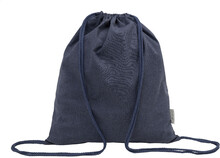 Vak se stahovac rkou z recyklovan bavlny Dropex, tmav modr