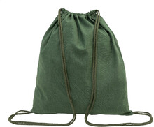 Vak se stahovac rkou z recyklovan bavlny Dropex, zelen