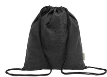 Vak se stahovac rkou z recyklovan bavlny Dropex, ern