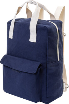 Batoh z recyklovan�ho pl�tna Rekan Back, modr�