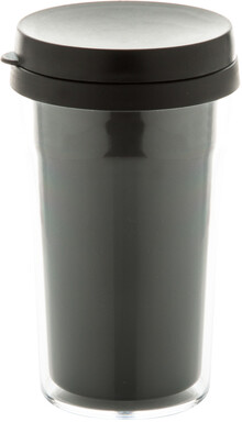 Termo hrnek Doppler, průhledná, černá