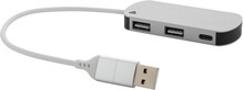 USB hub Raluhub, stbrn