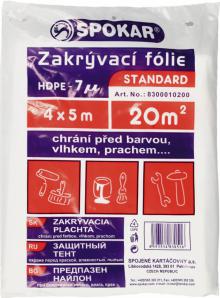 ZAKRÝVACÍ FOLIE STANDARD HDPE 4mx5m