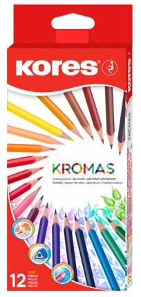 PASTELKY KORES  Kromas Trojhrann 12 ks