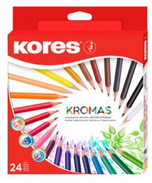 PASTELKY KORES  Kromas Trojhrann 24 ks