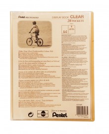 Katalogová kniha Pentel Clear A4, 20 kapes, oranžová