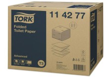 Skládaný toaletní papír Advanced Tork 114277, bílý, 2 vrstvy, systém T3