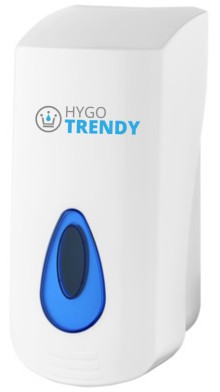 Zásobník na tekuté mýdlo Trendy, dolévací, bílý, 400 ml