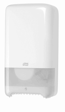 Zásobník na toaletní papír v roli mid-size Twin Tork 557500, bílý, systém T6
