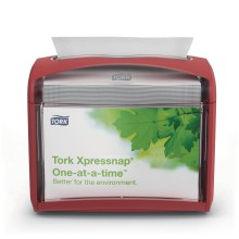 Stolní zásobník na ubrousky Xpressnap Tork 272612, červený, systém N4