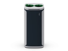 Odpadkový koš na tříděný odpad Kobra Wastee 60 l, na sklo, zelený
