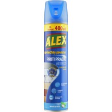 Prostředek proti prachu Alex, na všechny povrchy, ve spreji, jasmín a kořen, 400 ml