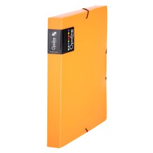Box na spisy A4 Karton PP Opaline, s gumikou, oranov