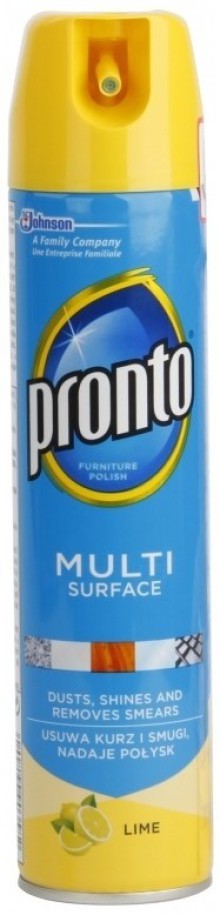 Leštěnka na nábytek Pronto multi surface, limetka, 300 ml