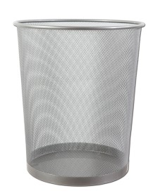 Drátěný odpadkový koš 16 l, stříbrný