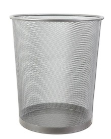Drátěný odpadkový koš 24 l, stříbrný