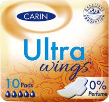 D�msk� vlo�ky Carin Ultra Wings, 10 ks