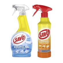 Čistící prostředek na koupelny Savo, různé druhy