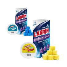 Kostky do pisoáru Larrin, různé druhy