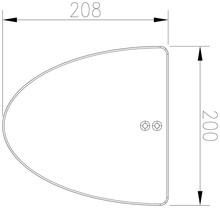 Pleliptick patka kolizn<br>TPA P 3<br>20 x 20,8 cm